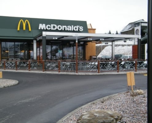 McDonalds Pergola freistehend